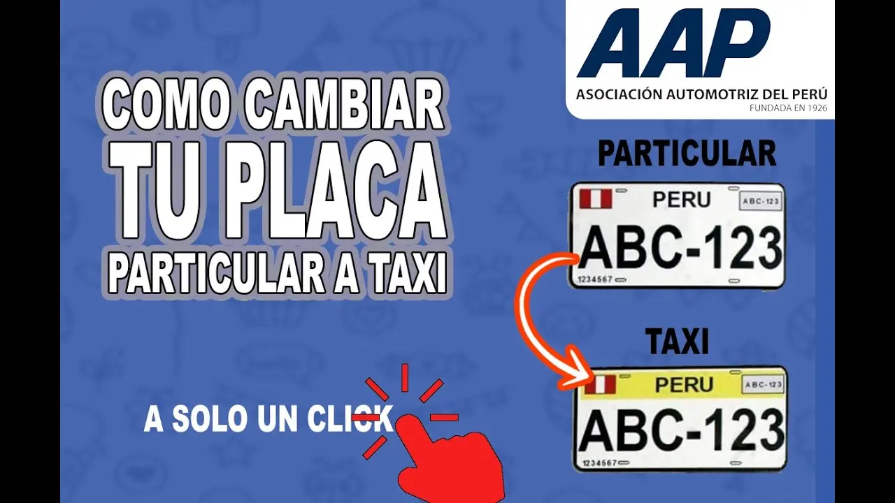 Cuánto cuesta cambiar placa de taxi a particular - Cuánto cuesta el cambio de placa en Perú cuanto cuesta cambiar placa de taxi a particular - Cuánto cuesta el cambio de placa en Perú
