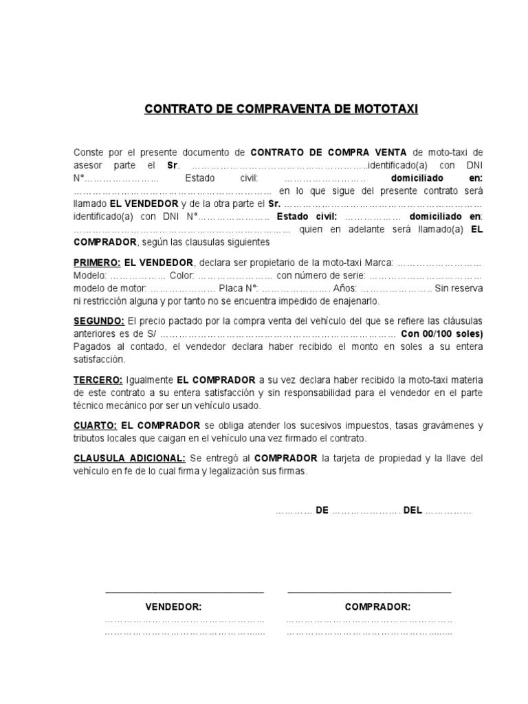 Contrato de compraventa de taxi - Qué validez tiene un contrato de compraventa de un vehículo contrato de compraventa de taxi - Qué validez tiene un contrato de compraventa de un vehículo